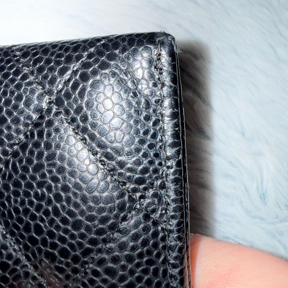 Chanel Black Quilted Caviar Leather Wallet - Picture 7 of 9